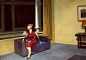 #gif不动戳大# 爱德华·霍普（Edward Hopper）画作 ​​​​