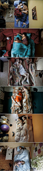 【安详与期待：等待时刻】“他们等待的并不仅仅是一个新的生命，也是他们整个人生的改变。” “Waiting”是俄罗斯摄影师Jana Romanova于2011年拍摄的一个私人项目，摄影师拍摄了一系列即将成为父母的年轻情侣在清晨熟睡的样子，籍此来呈现人们在这一人生阶段特殊的状态与神情。（来源：徕卡中文站）