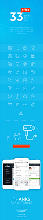 Offen - 33 Simple Line Icons on Behance