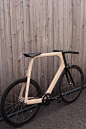 #品.创意#极简主义风格Arvak木质自行车