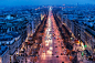 城市,都市风景,建筑,路,运输_112072691_the Champs Elysees at night_创意图片_Getty Images China