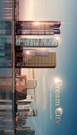 现代城市风景高楼地标建筑地产海报