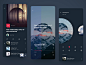 Lingering Music Player ui app card music player minority niche