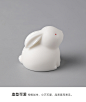 北沃可爱小玉兔动物兔子摆件一对陶瓷办公室桌面卡通书桌家居饰品-tmall.com天猫