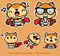 Supergato Stickers for MunkeeApps : We present Supergato!! He's superhero cat who defends justice wearing a cape and underwear. Work done for the client MunkeeApps for their mobile applications. Character design and developed in 20 stickers.