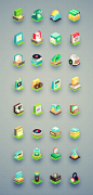 Beautiful Isometric icon set (32 icons)