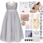 A fashion look from December 2014 featuring grey dress, oxford shoes and cuff bracelet. Browse and shop related looks.