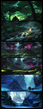 Nasturtium Forest - concept enviro , - Grosnez - : Personnal project, more to come ^^