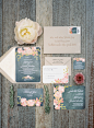 invitation Wedding Inspiration - Style Me Pretty