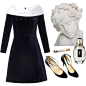 A fashion look from November 2014 featuring collar dress, black suede pumps and peony perfume. Browse and shop related looks.