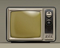 老式电视机图标UI #采集大赛#
