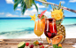tropical drinks wallpaper 24239