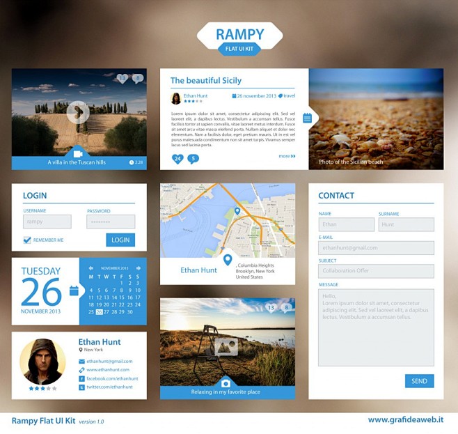 Rampy Flat UI Kit 1....