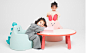 韩式恐龙兔子海绵小沙发儿童椅子凳子学习游戏区可爱品质设计动物-淘宝网