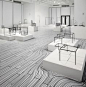 Nendo Exhibition - floor pattern