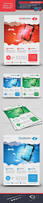 Cloud Systems Flyer Template - Corporate Flyers