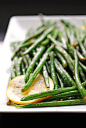 Simple Garlic Lemon Green Beans by shewearsmanyhats #Green_Beans #Garlic #Lemon: 