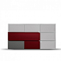 Contemporary chest of 8 drawers 'Tetris' by Mobilstella