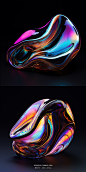 彩色水晶玻璃球体创意海报设计元素PNG文件：4