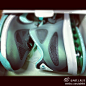 咬鞋看正品  Nike Lebron 9 low 薄荷色