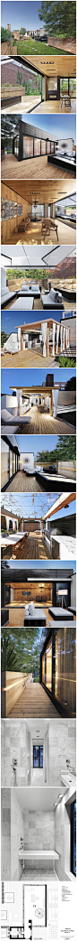 【蒙特利尔屋顶花园】由加拿大设计师 Martine Brisson 设计完成。在画家 Betty Goodwin 的住宅和工作室的露 台上，设计师创造了一个开放，绿色，温暖并结合不同功能（厨房，客厅，浴室和花园）的户外空间