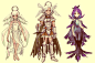 OCs -- design progress :D by *onisuu on deviantART