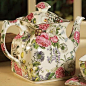 English Roses & Wildflowers tea pot <3 by estela