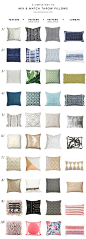 A simple way to mix and match throw pillows | My Paradissi: 