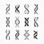 DNA icons set royalty-free dna icons set stock vector art & more images of dna