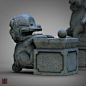 逗兽·石狮, Guodong Zhao : Chinese stone lions