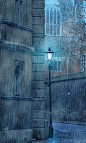 Winter Rain Cambridge England