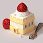 Strawbery cake