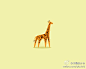 #求是爱设计#长颈鹿logo设计