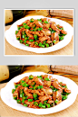 热菜小炒肉美食摄影图片