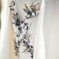 Нежность...... #luneville #embroideryart #embroideryfashion #fashion #embroidery #embroiderysequin #sequin #sequins #beads #crystals #брошь #embroideryhoop #hautecouture #handmade #handwork #тенденции2017 #couture #vscohandmade #blackwitch #weddingembroid