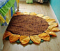 Sunflower Cotton Handmade Round Carpet - Lifestyle - Funny Gadgets Free shipping #布艺#
