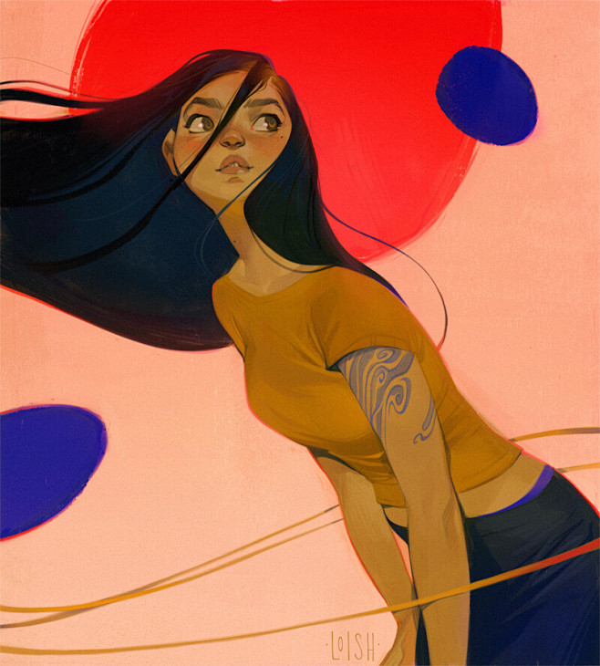 Lois van Baarle 头像原画...