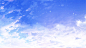 #动漫资源社#【二次元里的天空场景】蓝天白云，曾经我的眼里只有你！