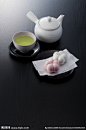 日式绿茶与和果子