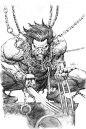 Wolverine SDCC print pencils by leinilyu on deviantART