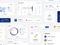 UI Kit-Components v2semiflat semiflat studio卡设计Web应用程序设计信用卡付款组件库ui组件地图卡图表卡图形设计dataviz数据可视化付款表设计ui套件web ui套件ui套件设计