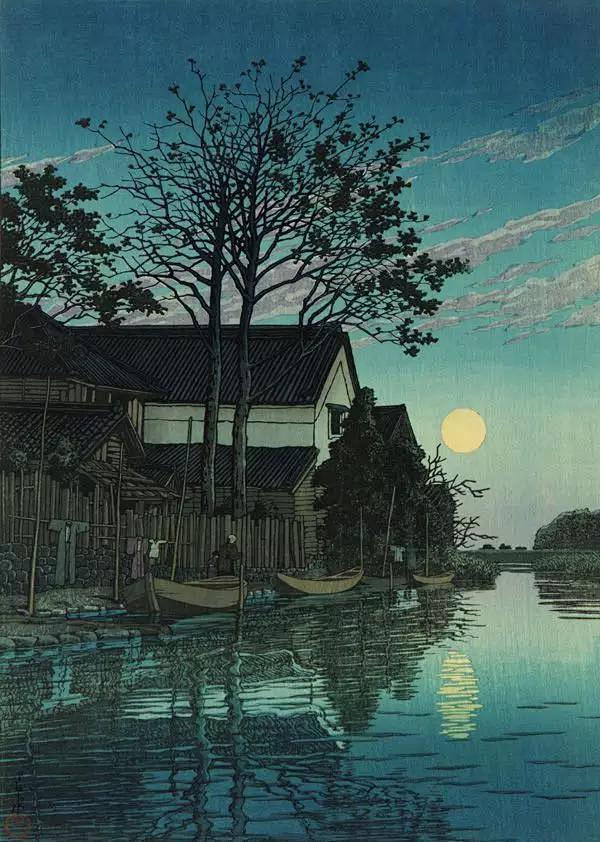 月夜 | Kawase Hasui 川濑...