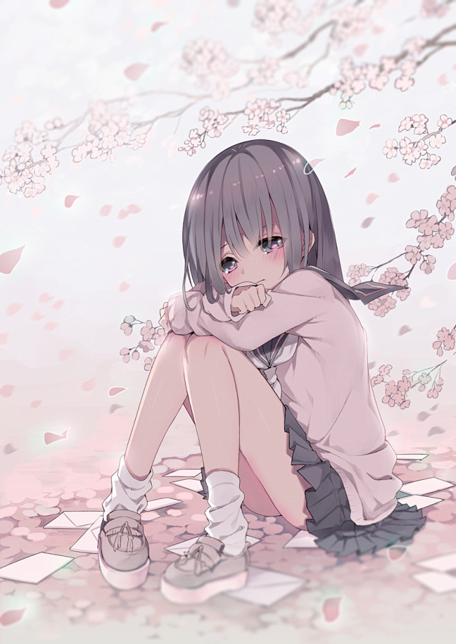 桜の雨、