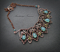 necklace with chalcedony by nastya-iv83