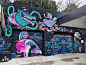 Garage Project : Freestyle mural collab at Garage Project Wellington.