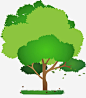 手绘绿色的大树_新图网 https://ixintu.com 卡通大树 手绘 绿色的大树 树叶 落叶 绘画 卡通 树