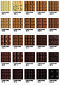 The Choctone – Pantone colour chart for chocolate tones #赏味期限#