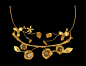 古希腊黄金玻璃花环，公元前3世纪