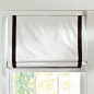 Suite Ribbon Cordless Roman Shade With Blackout Lining // WANT -- could DIY too with grosgrain ribbon on plain white shade.