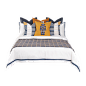 样板房间床上用品变形金刚主题轻奢橙黄蓝色儿童房男孩房软装床品-淘宝网